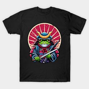 Frog Samurai Ready to Fight Evil T-Shirt